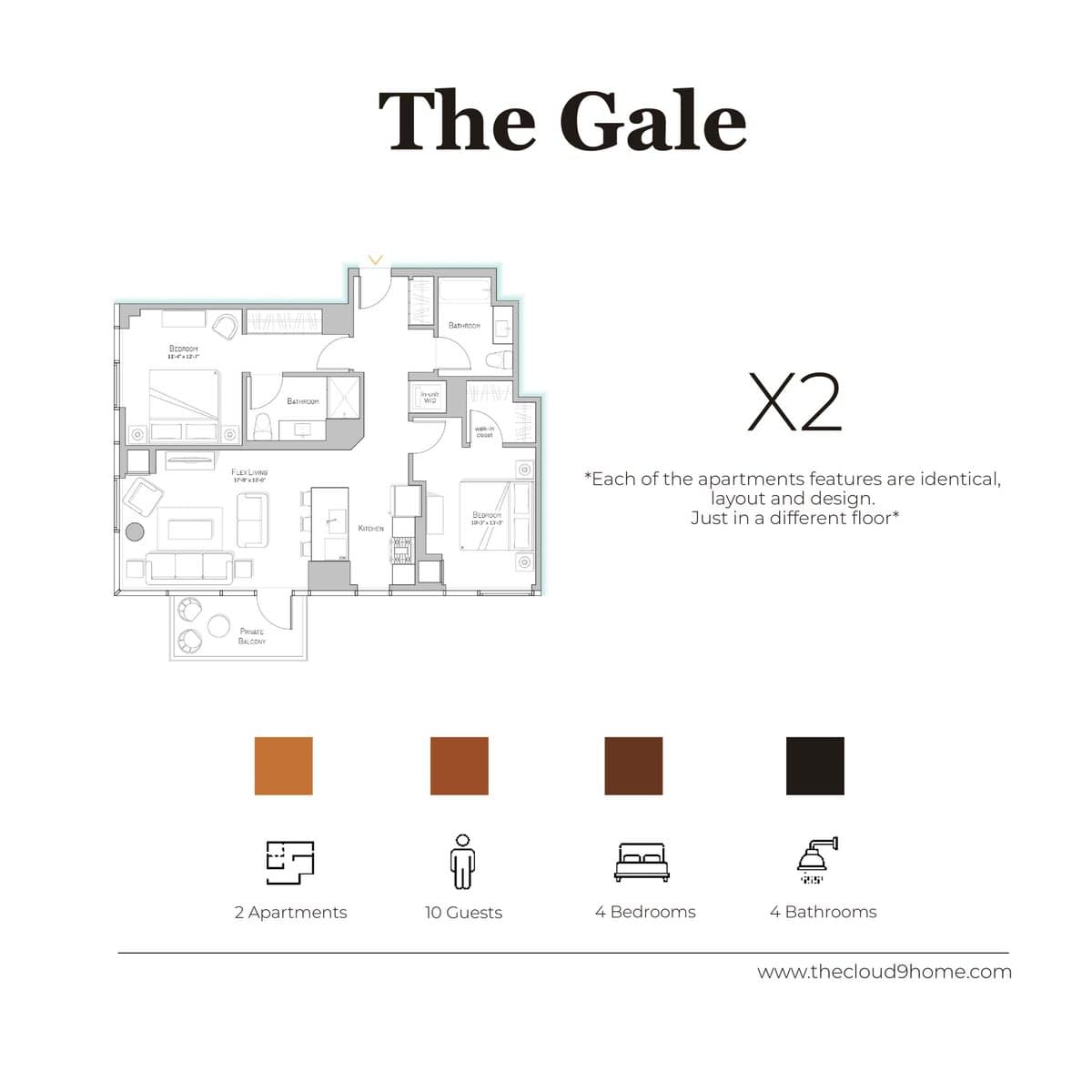 Two 2BR Apts for Business & Leisure Groups interior 5